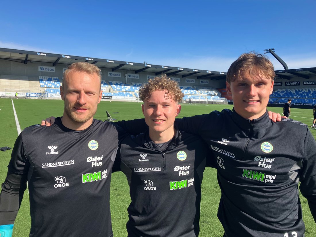 Tre lyseblå med fortid på Lassa: Aslak Falch, Bård Brandeggen og Markus Bøe Sola