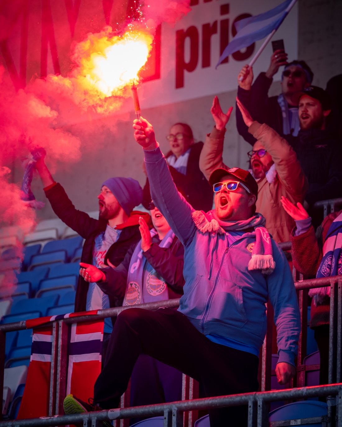 Vegard Bødtker Isaksen er klar til å støtte de lyseblå i Arendal lørdag. (Foto: Nanco Hoogstad)