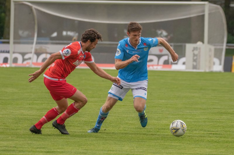 Ingvald Halgunset i aksjon mot Kongsvinger. Foto: Rune Eikeland