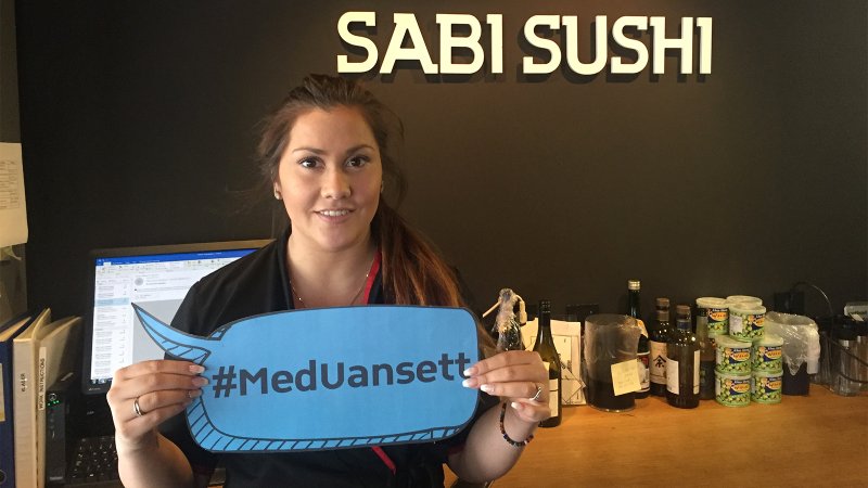 Veronica Delcarmen Caceres, som er restaurantsjef på Sabi Sushi Sandnes.