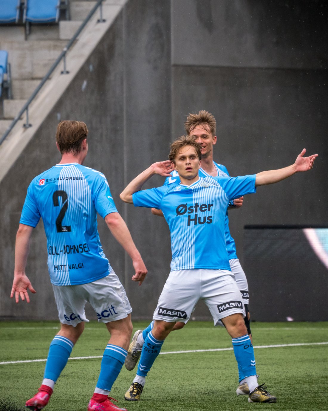 Osenbroch åpnet scoringsballet med en fantastisk 1-0 scoring etter 15 spilte minutter. (Foto: Nanco Hoogstad)