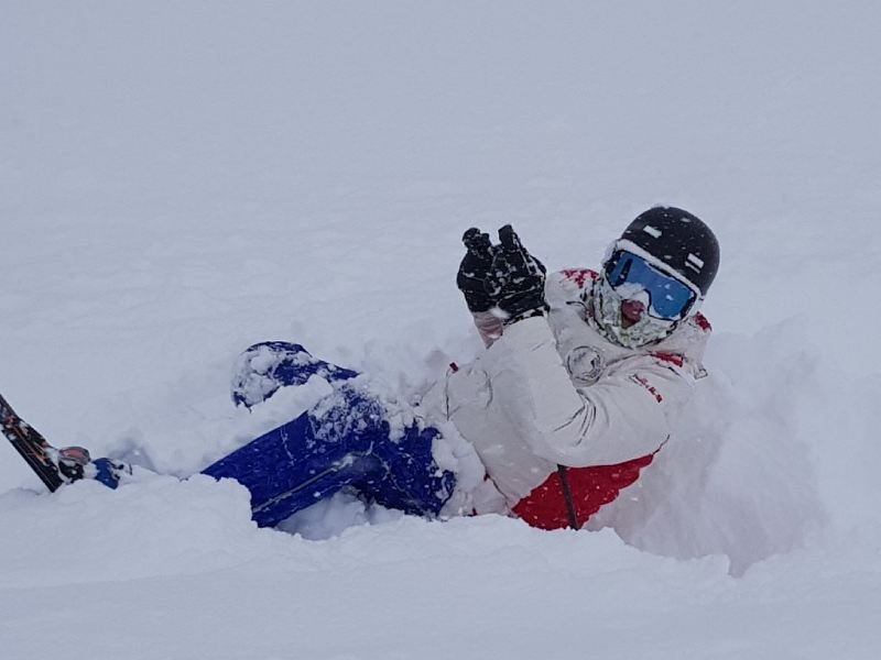 Steira i skiløypene under premieturen til Saalbach.